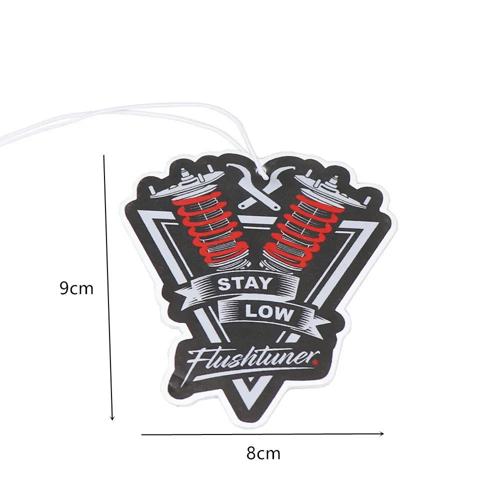 Car Air Freshener Hanging Rearview Mirror Perfume Flavoring Turbo Brake Disc Shock Absorber Solid Paper Diffuser Accessories