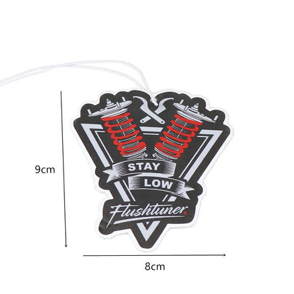 Car Air Freshener Hanging Rearview Mirror Perfume Flavoring Turbo Brake Disc Shock Absorber Solid Paper Diffuser Accessories