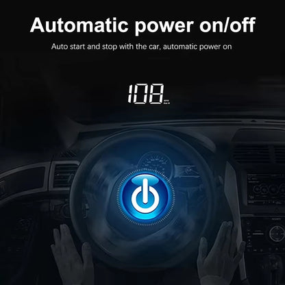 Windshield Display Car Speedometer HUD Head up Display Digital Speed Mete GPS Compass Multifunctional Automatic Car Windshield Projector New