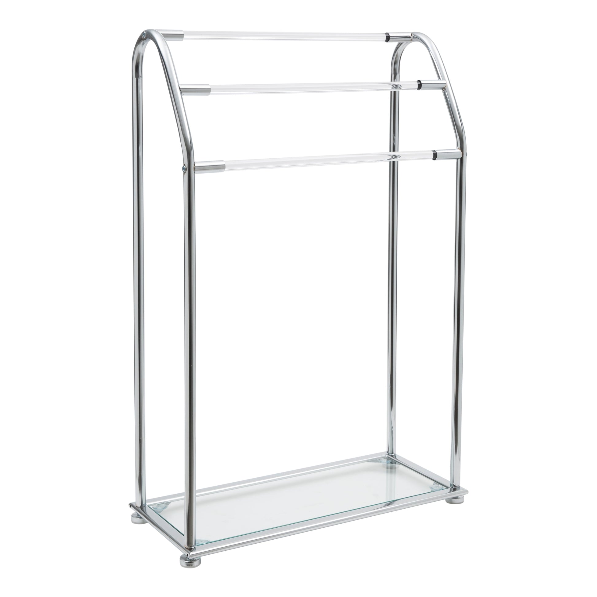 Freestanding Acrylic Towel Rack