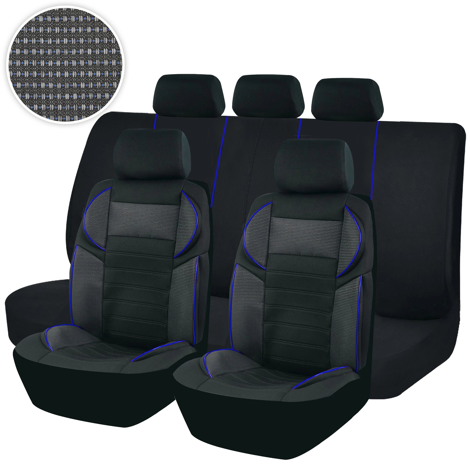 Universal 4Mm Car Seat Covers Luxury Sponge Style, Fit for Most Car Suv Truck Sport Design Seat Covers for Car Seat