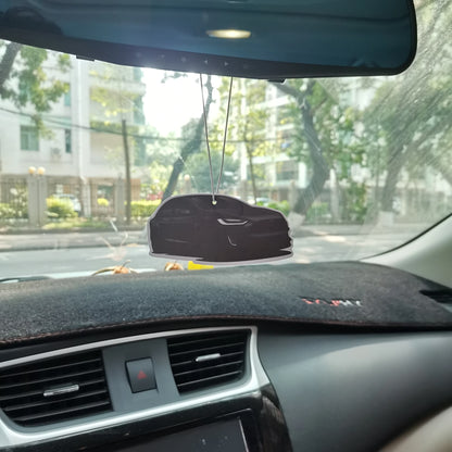 JDM Car Air Freshener Hanging Rear View Mirror Perfume Pendant Solid Paper Fit for Tesla Model 3 X Y JDM Interior Accessories