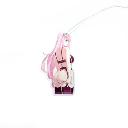 Car Air Freshener Perfume JDM Decoration Rearview Mirror Pendant Hanging Ornament JK Anime Girls Sex Lady for Auto Accessories