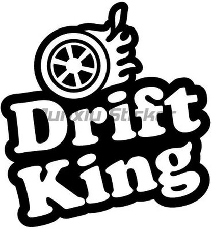 Retro DRIFT KING Spoof Funny JDM Drift Vinyl Car Sticker Cover Scratch Decal Motorcycles Car Accessories