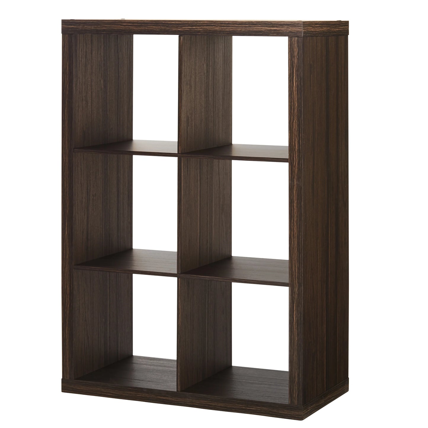 6 Cube Storage Organizer, Tobacco Oak