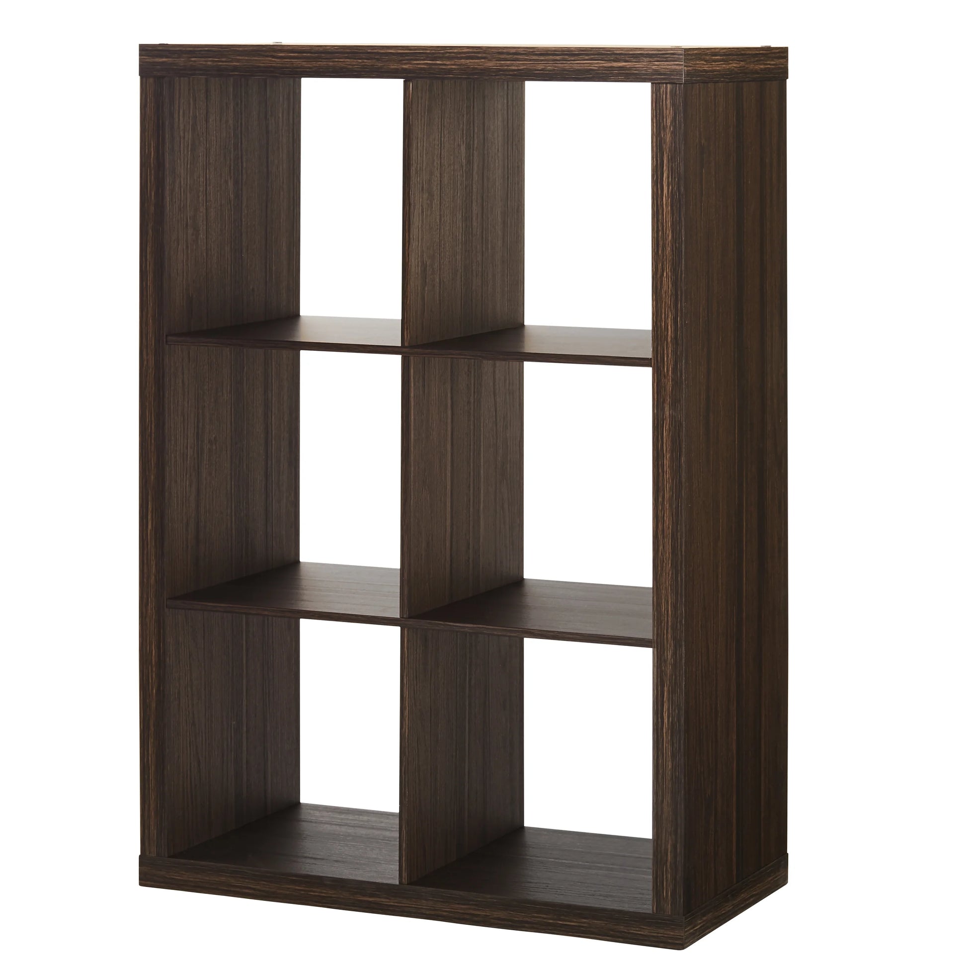6 Cube Storage Organizer, Tobacco Oak