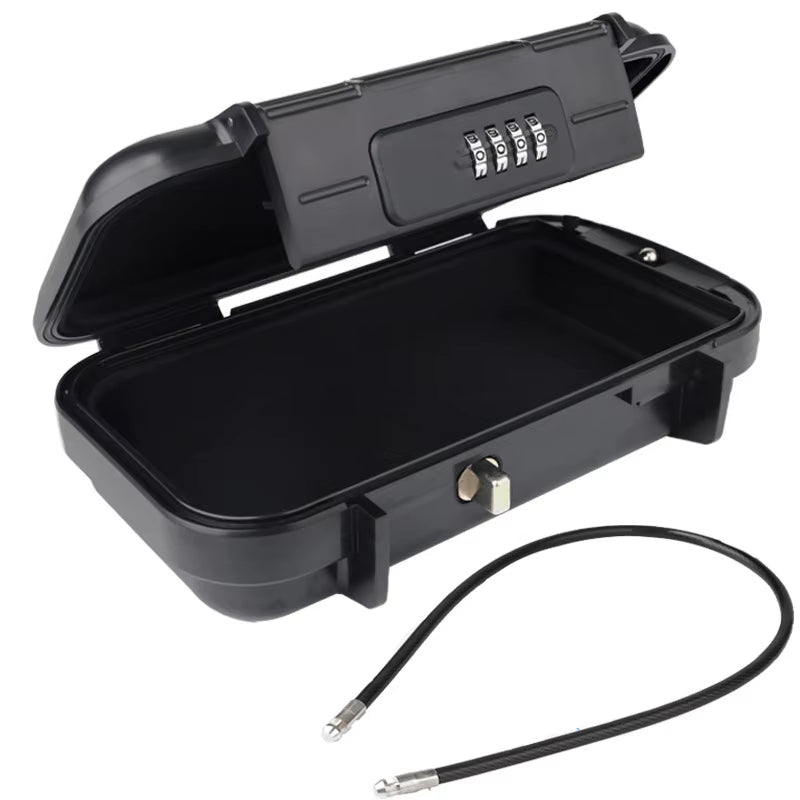 Travel Safe Lock Box Portable Safe for Gym Anti-Theft Beach Safe Box Waterproof Small Combination Lock Box with Removable Chain