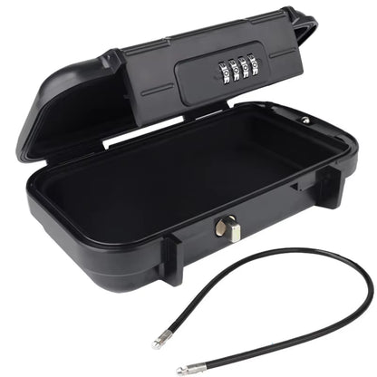 Travel Safe Lock Box Portable Safe for Gym Anti-Theft Beach Safe Box Waterproof Small Combination Lock Box with Removable Chain