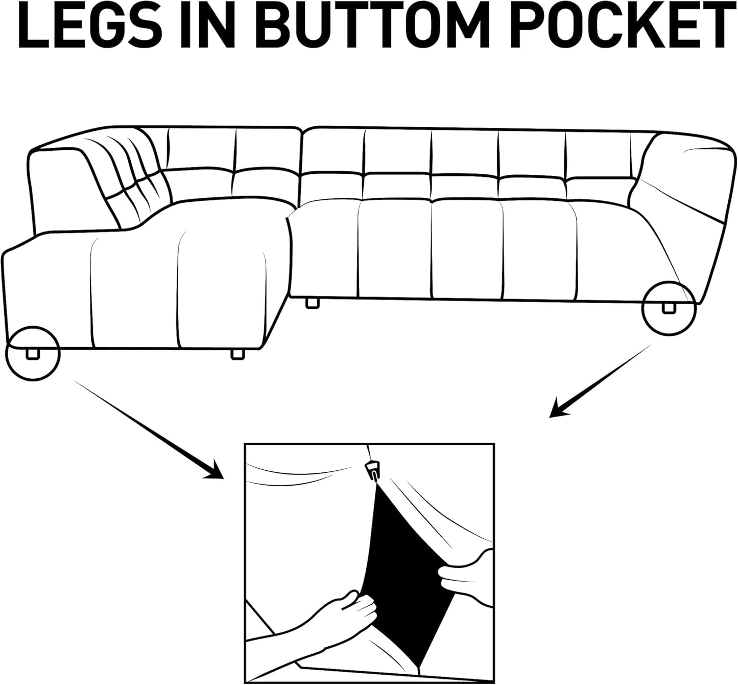 Luxury Velvet Tufted Low Back Sofa Set L-Shape 2-Piece Living Room Couch, 113"W Left Hand Facing Sectional, Grey