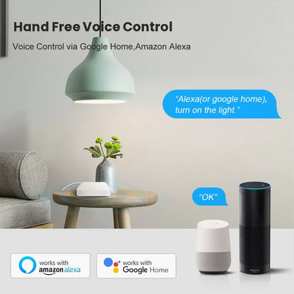 Smart Life Multi-Mode Gateway Smart Home Automation Hub Zigbee, Wifi Bridge Bluetooth Mesh Voice Control for Alexa Google