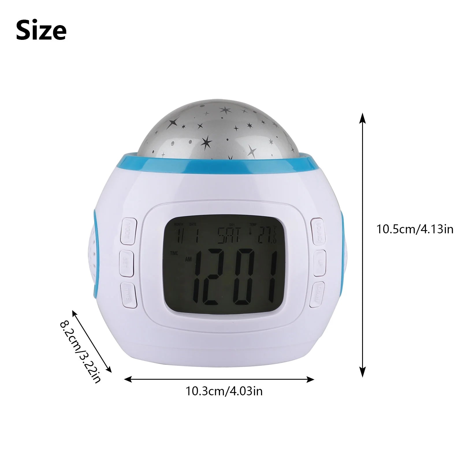 Alarm Clock,  Sleep Clock Starry Sky Night Light Star Projection Clock Music Digital Clock