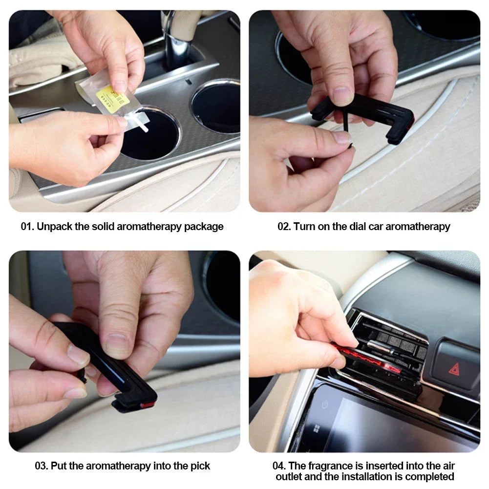 Car Air Freshener Perfume Fragrance for Auto Car Air Vent Freshener Air Conditioner Clip Diffuser Solid Perfume Car Freshener