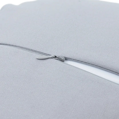 3D Handmade Soft round Decorative Gauze Rose Flower Accent Throw Pillows Cushion Cover with Insert 12 Inch Light Grey