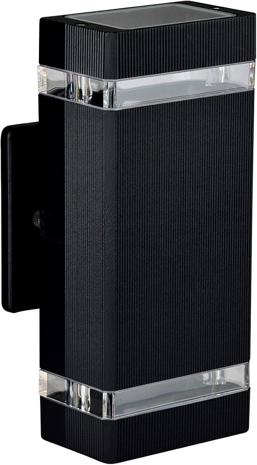 2 Pack LED Square up & down Lights Indoor/Outdoor Wall Light, Body in Aluminum Waterproof Indoor/Outdoor Wall Lamps 3000K 5W with Certificate ETL