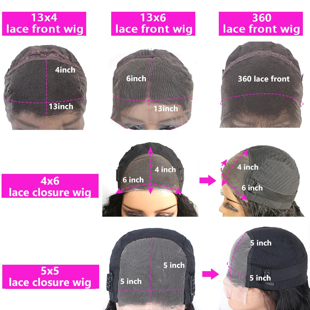 Human Hair Wigs Transparent Lace Front Brazilian Straight Glueless 360 Human Hair Lace Frontal Wigs