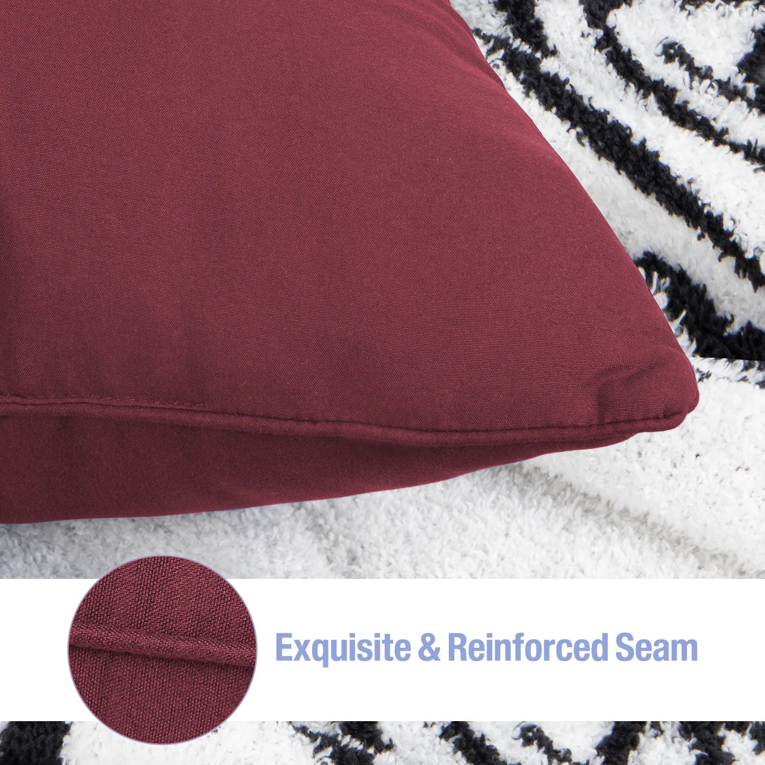 Square Soft Pillow Inserts, Set of 2 18" X 18" Square Pillow Inserts for Decorative Pillow Covers for Bed Couch Living Room & Bedroom, Holiday Decoration