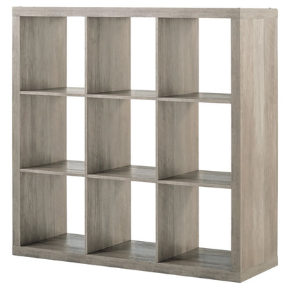 9 Cube Storage Organizer, Rustic Gray