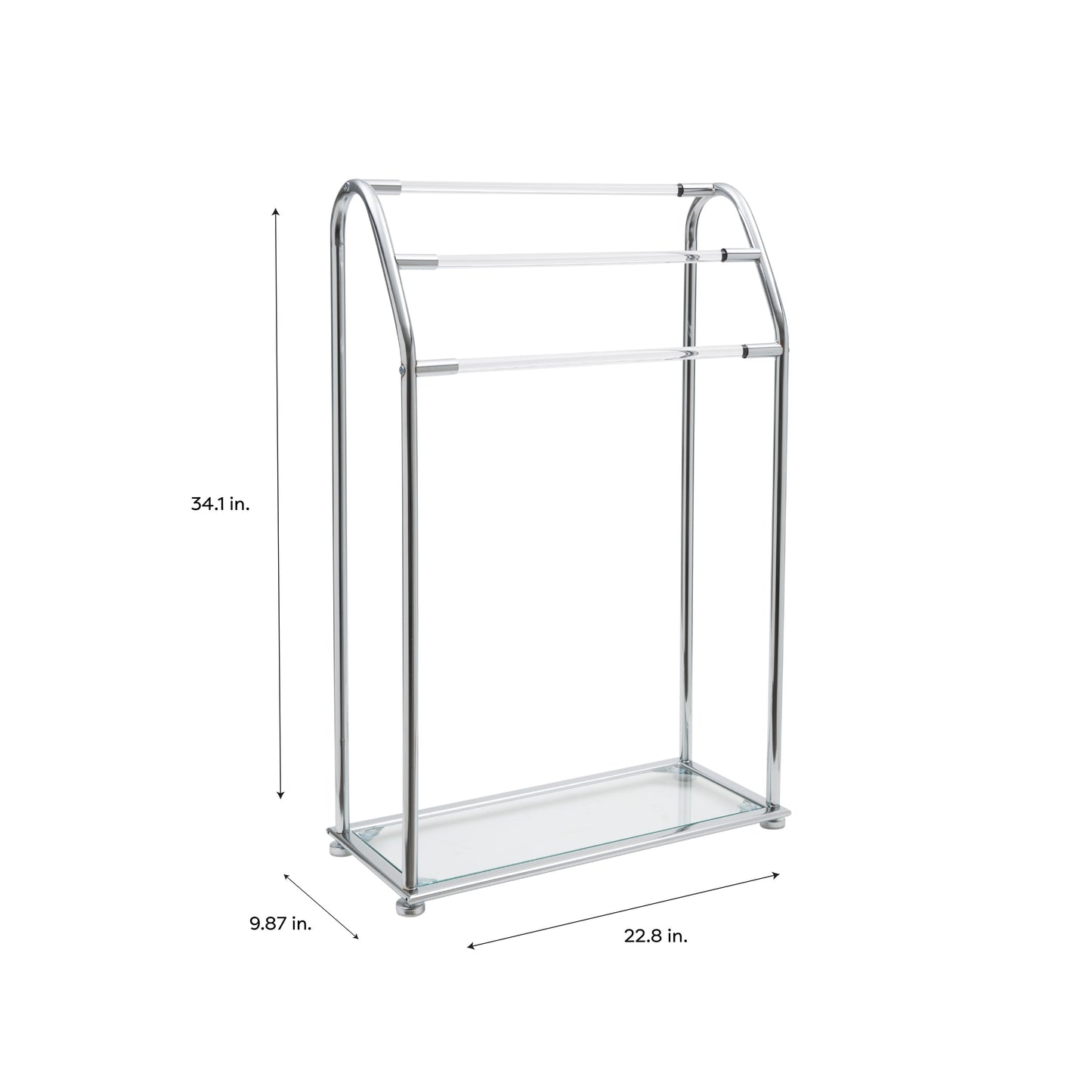 Freestanding Acrylic Towel Rack