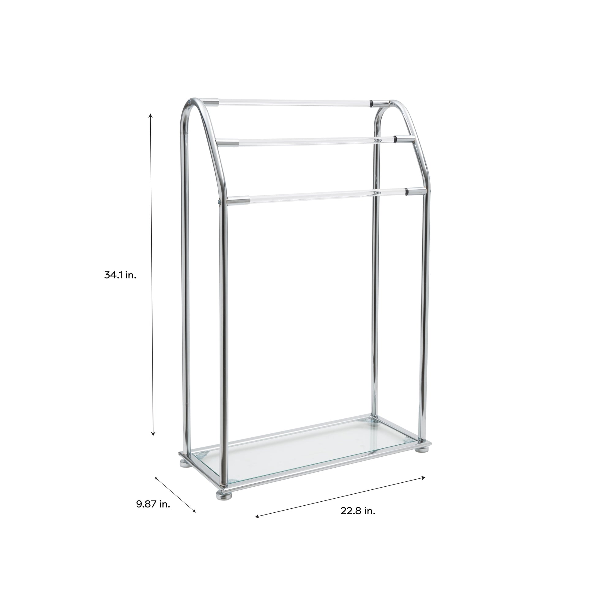 Freestanding Acrylic Towel Rack