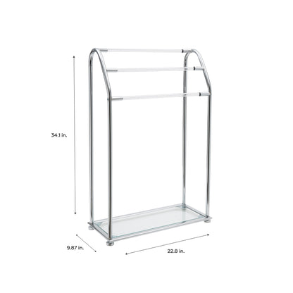 Freestanding Acrylic Towel Rack