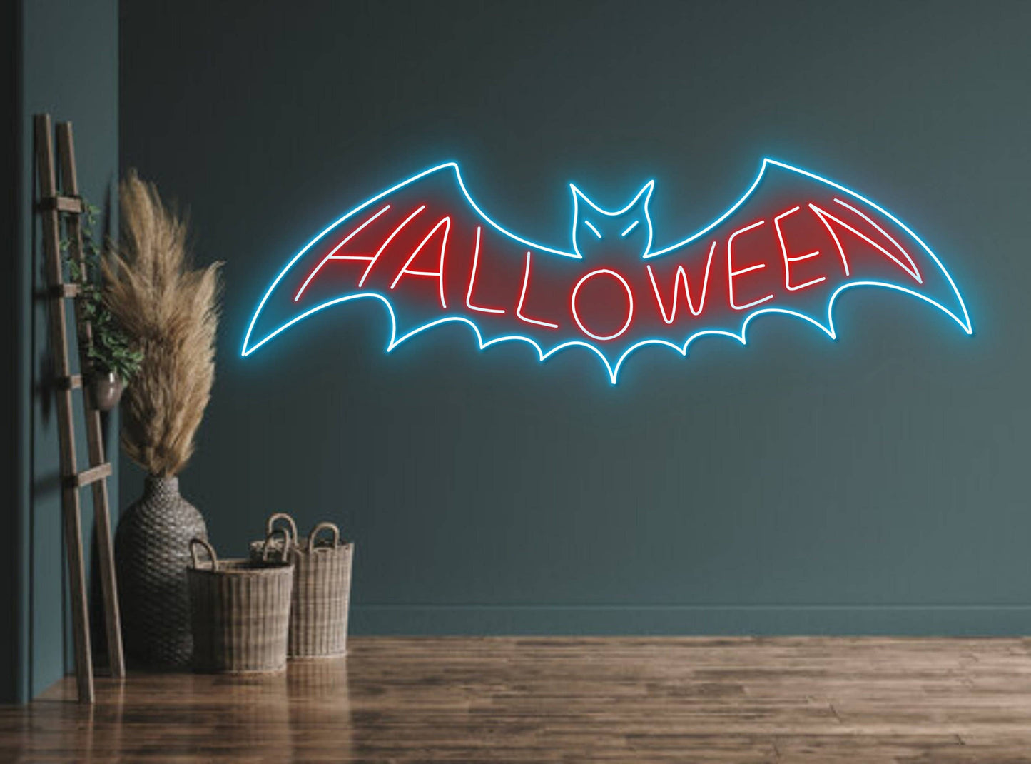 Halloween Bat Bird Neon Sign 38"/96Cm, Halloween Holiday Decoration