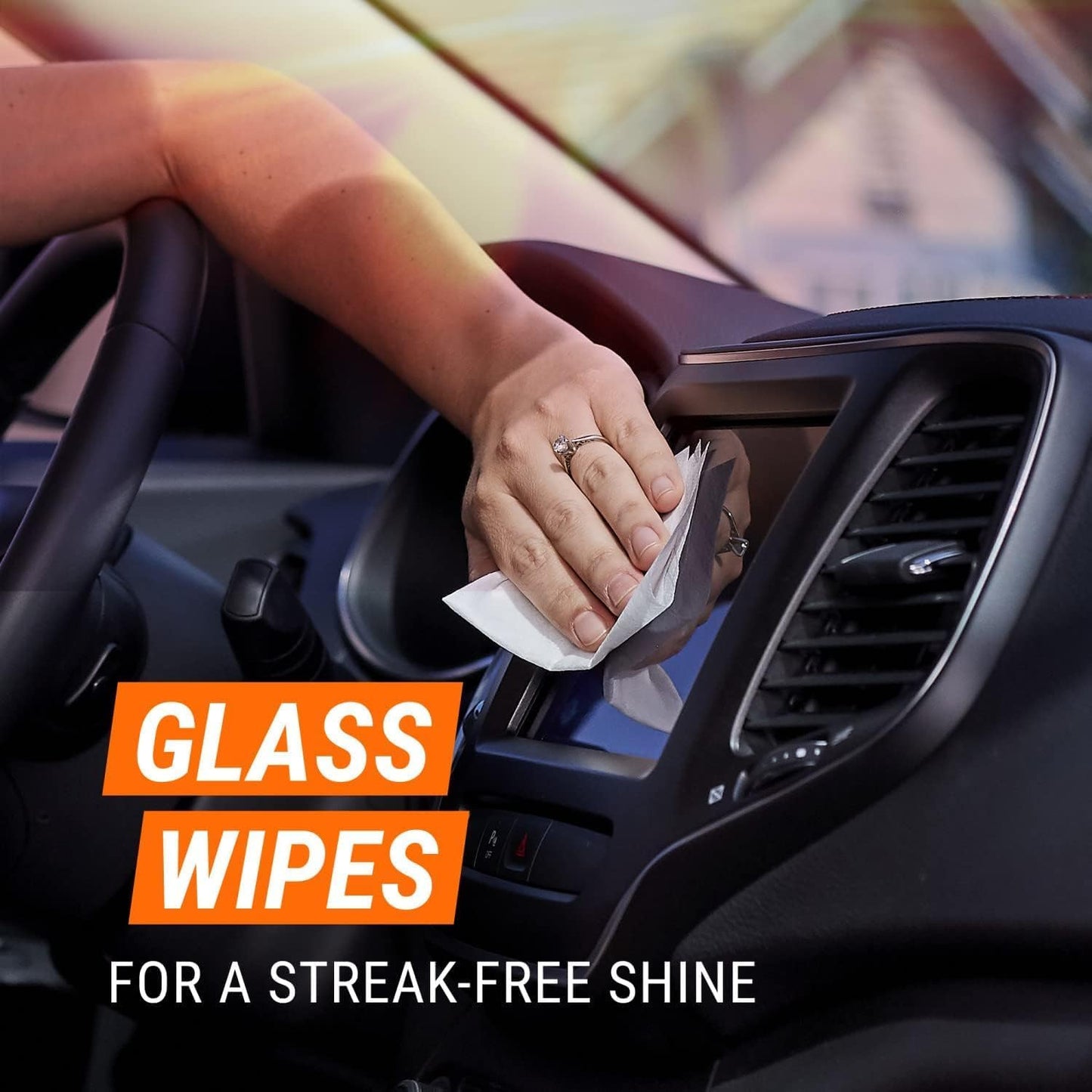 Bundle of  Car Wash Kit+  Protectant, Glass and Cleaning Wipes, Wipes for Car Interior and Car Exterior +  Extreme Car Tire Foam, Tire Cleaner Spray