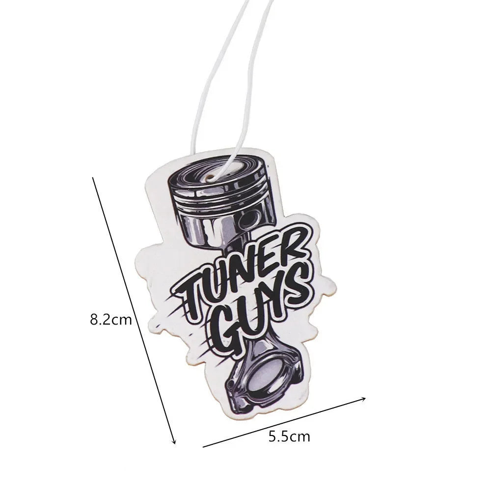 Car Air Freshener Hanging Rearview Mirror Perfume Flavoring Turbo Brake Disc Shock Absorber Solid Paper Diffuser Accessories