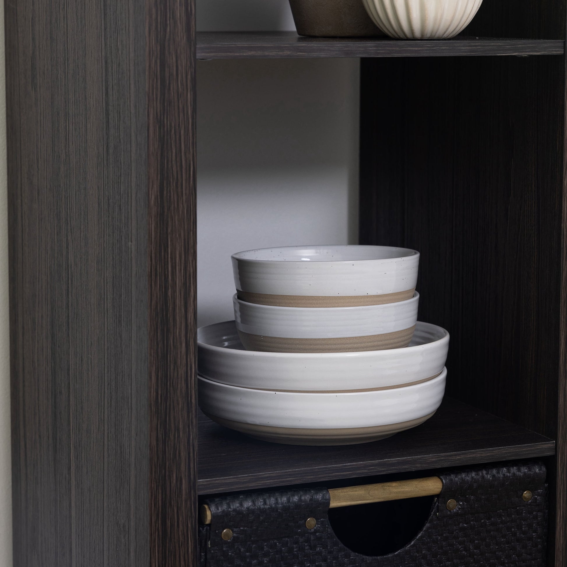 6 Cube Storage Organizer, Tobacco Oak