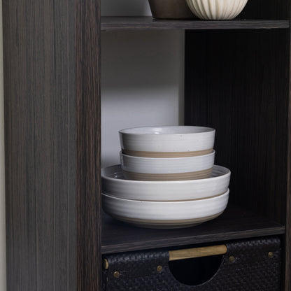 6 Cube Storage Organizer, Tobacco Oak