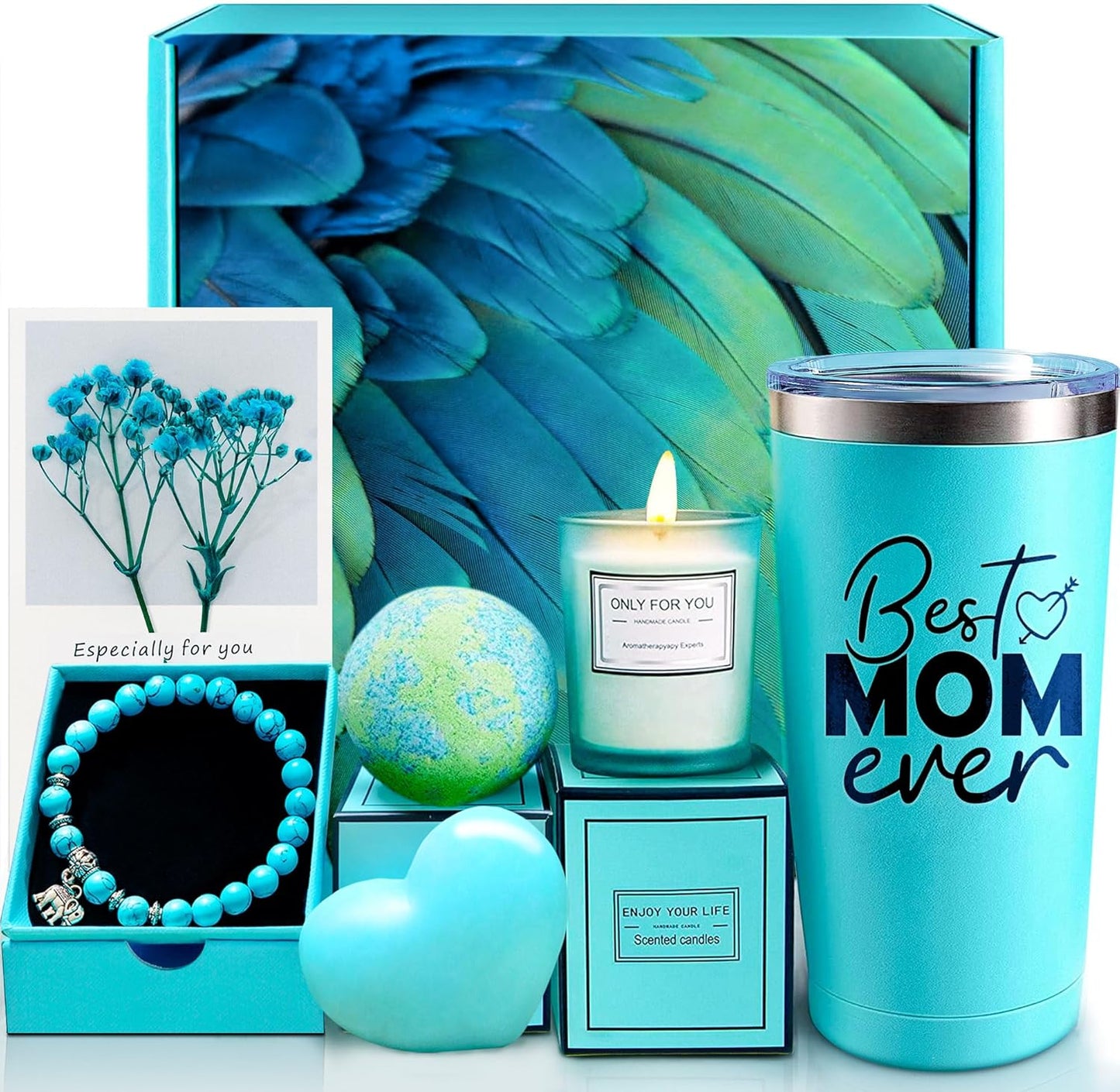 Gifts for Mom Grandma Mother-In-Law Wife Newmom, Birthday Valentines Christmas Gifts from Daughter Son Kids Husband, Thank You Mom Spa Gift Basket