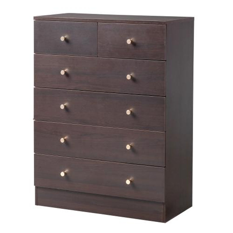 Pink/White/Brown/Grey - 5 Drawer Dresser for Bedroom, Modern Wood Dresser Chest of Drawers, Bedroom Dressers for Girls, Anti-Tipping Device, Rose Gold Metal Handle, Living Room, Entryway, Hallway, Office