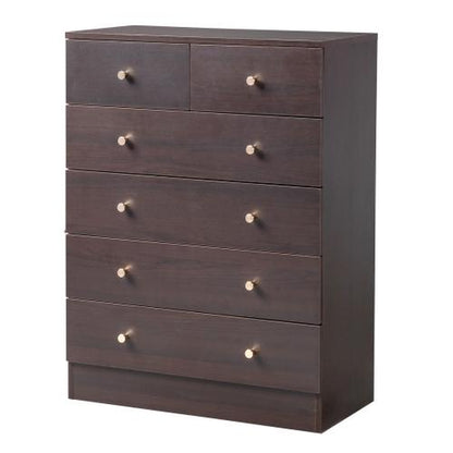 Pink/White/Brown/Grey - 5 Drawer Dresser for Bedroom, Modern Wood Dresser Chest of Drawers, Bedroom Dressers for Girls, Anti-Tipping Device, Rose Gold Metal Handle, Living Room, Entryway, Hallway, Office