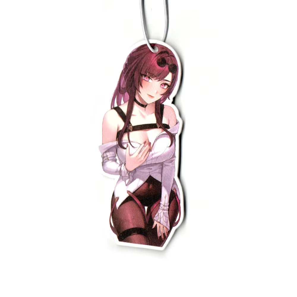 Car Air Freshener Perfume JDM Decoration Rearview Mirror Pendant Hanging Ornament JK Anime Girls Sex Lady for Auto Accessories