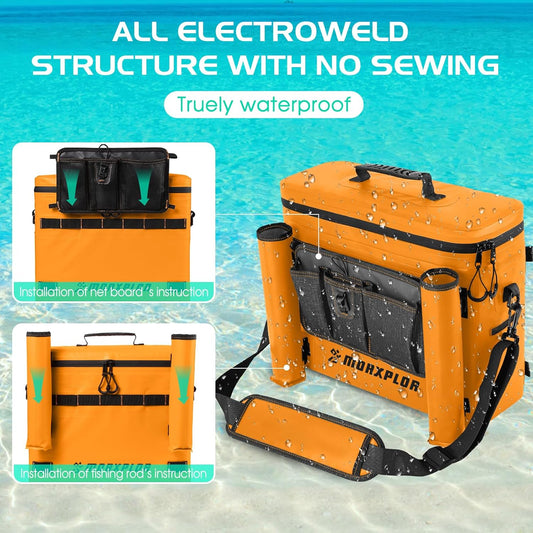 Kayak Cooler,Waterproof Kayak Seat Back Cooler for Kayaking,Kayak Accessories Cooler Bag,Protable Ice Chest,Beach Cooler,Travel Cooler for Camping or Lunch Bag