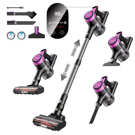 Cordless Vacuum Cleaner, 23Kpa 48Mins Powerful Suction Vacuum LED Display,Lightweight Stick for Hardfloor/Carpet/Pet Hair 