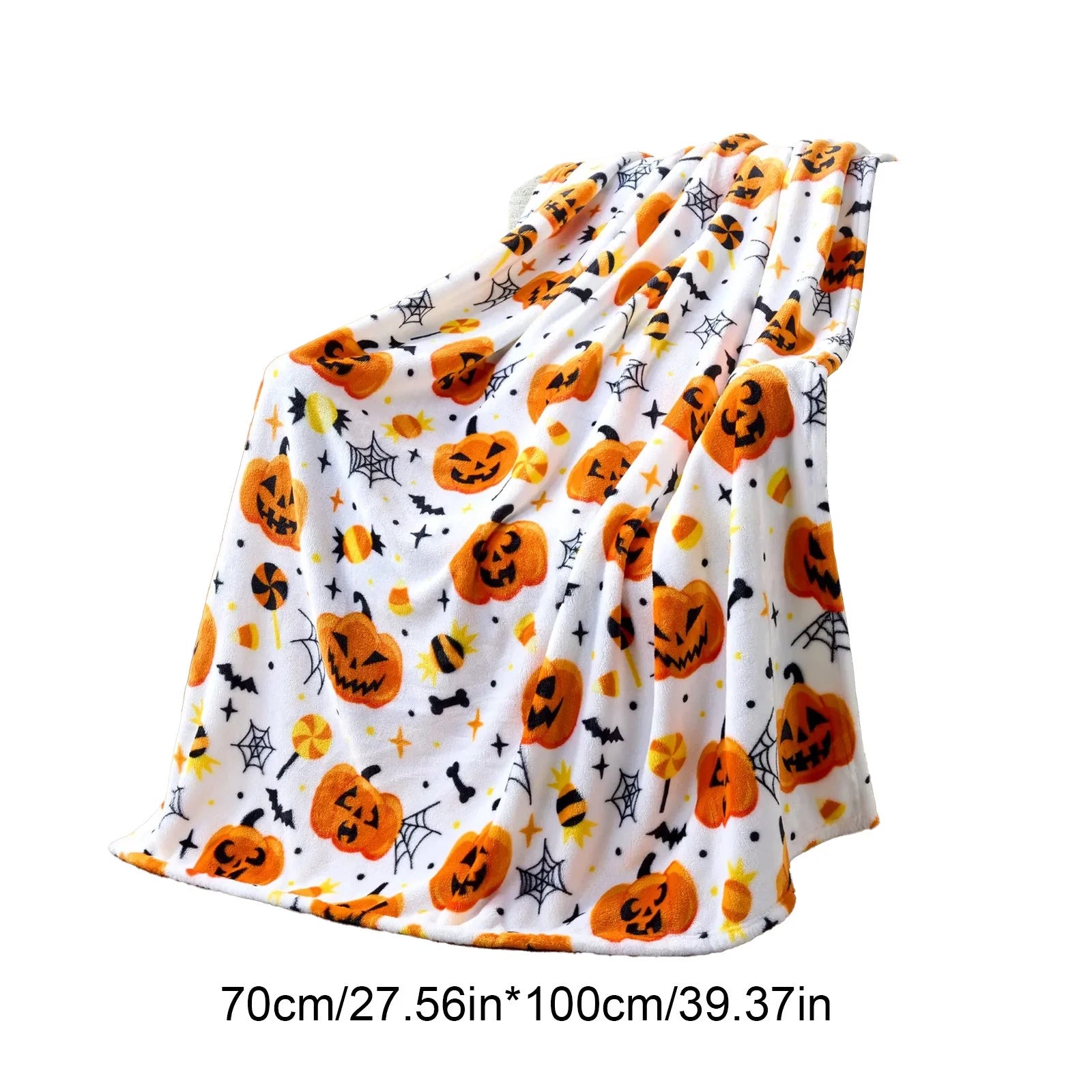 Clearance! Halloween Throw Blanket - Soft Plush Spider Webs Bat  Soft, Plush, Warm Fall Cabin Throw for Sofa Bed Couch Chair Dorm