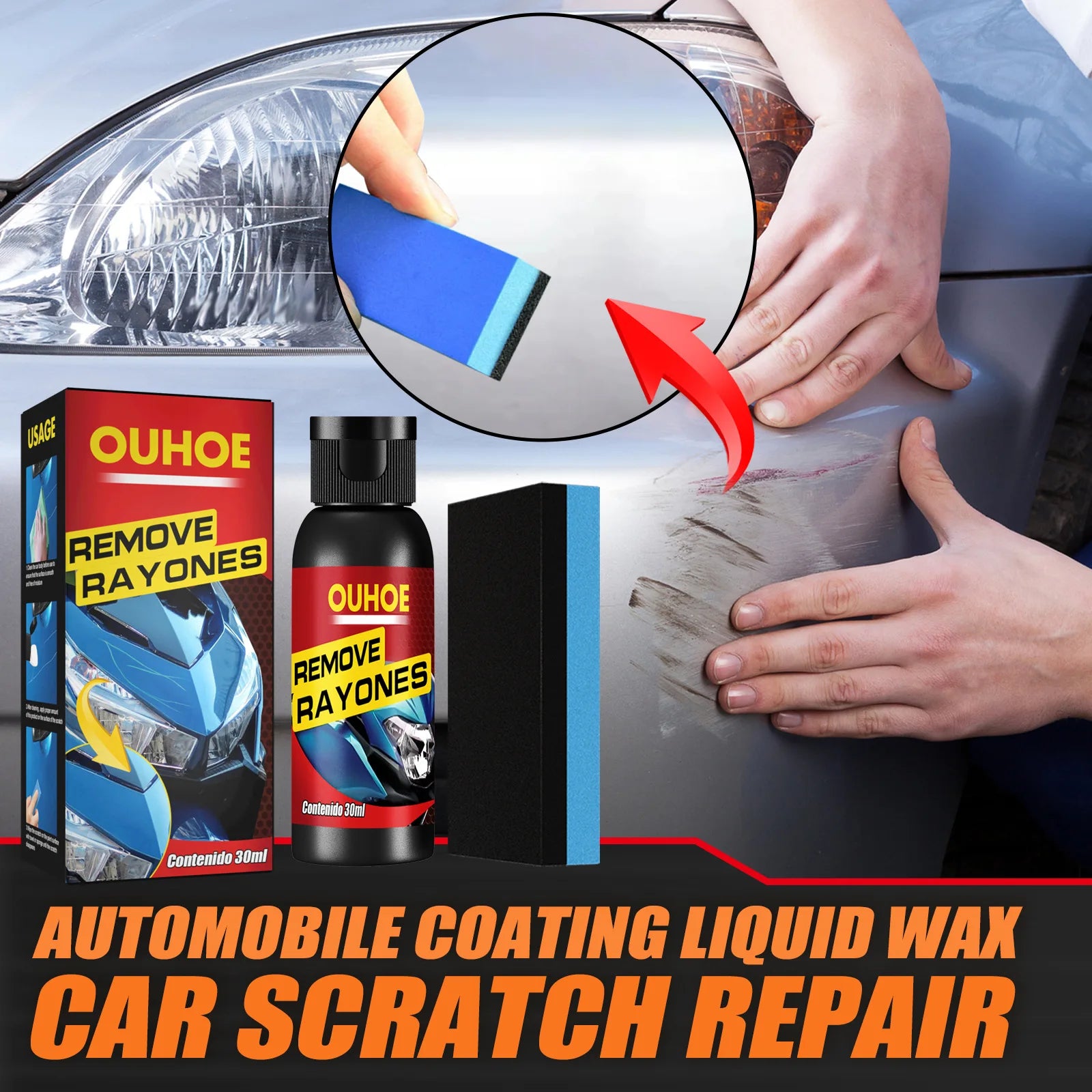 Car Scratch Remover Kit Repair Ceramic Coating Nano Spray anti Scratch Repairing Polish Paint Spray Wax Car Accessories