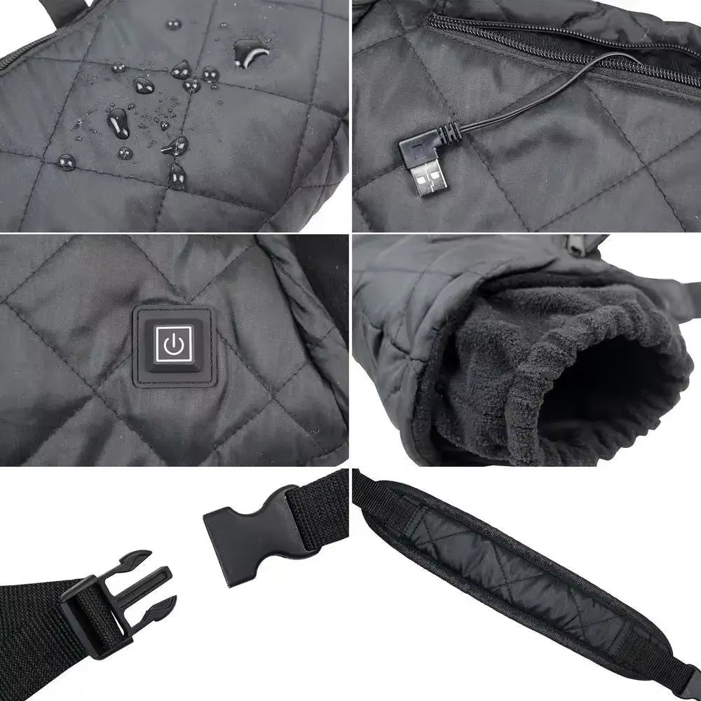 USB Electric Heated Hand Warmer, Warm Sking Gloves, Intelligent Temperature Control, Winter Hand Warmer Heating Gloves, Ski Warm Equipment