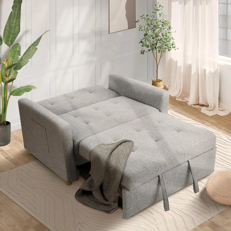 Transform Your Space with the Shortridge 3-in-1 Convertible Linen Sleeper Sofa Bed – Stylish, Functional, and Perfect for Every Occasion!