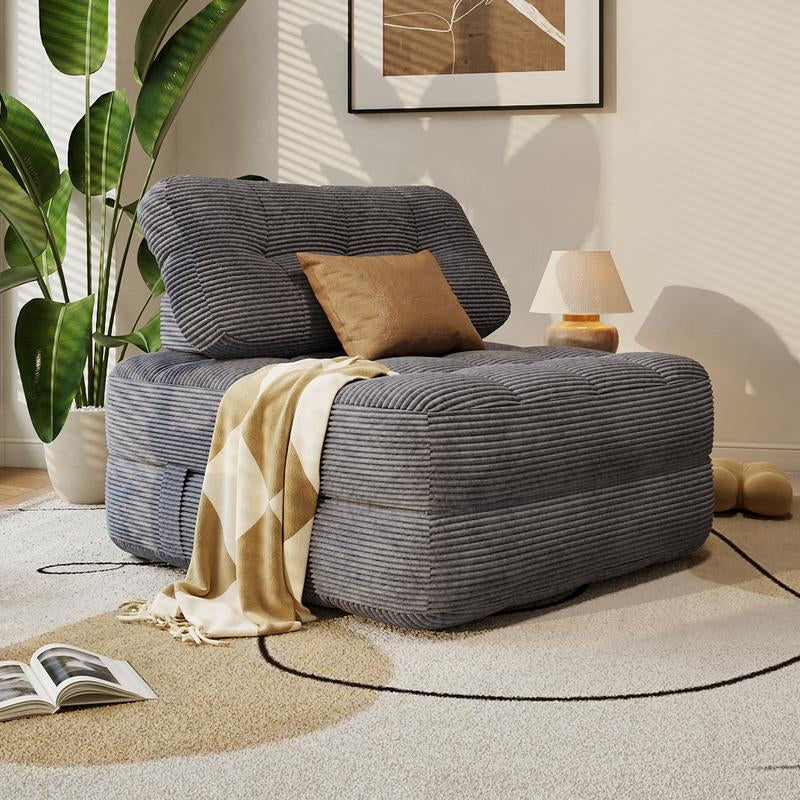 2-in-1 Foldable Sofa Bed - Ultra Comfy Chair Bed with Pillow & Support, Perfect Space Saver for Living Room & Guest Rooms