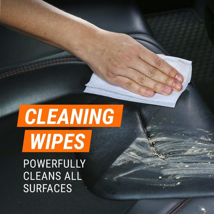 Bundle of  Car Wash Kit+  Protectant, Glass and Cleaning Wipes, Wipes for Car Interior and Car Exterior +  Extreme Car Tire Foam, Tire Cleaner Spray