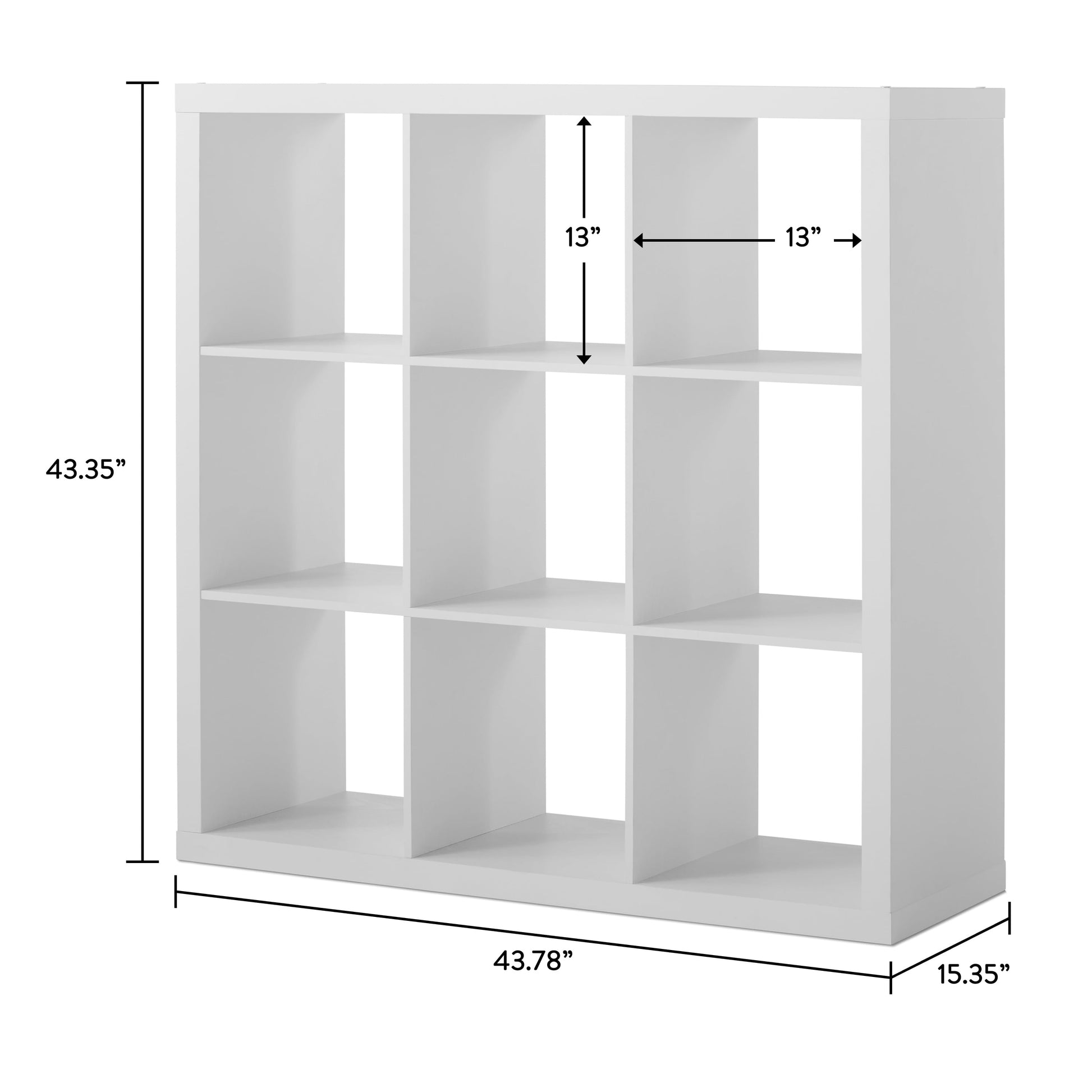 9 Cube Storage Organizer, White Texture