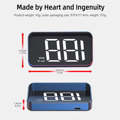 Windshield Display Car Speedometer HUD Head up Display Digital Speed Mete GPS Compass Multifunctional Automatic Car Windshield Projector New
