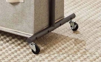 2 Tier Garment Rack with 3 Drawer Closet Organizer, Laundry Room Organizer , Gray