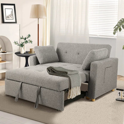 Transform Your Space with the Shortridge 3-in-1 Convertible Linen Sleeper Sofa Bed – Stylish, Functional, and Perfect for Every Occasion!