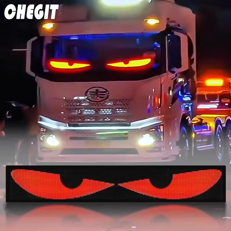 LED Car Sign Animation RGB LED Matrix Pixel Panel DIY Programmable Bluetooth App Control LED Panel Flexible Display Light