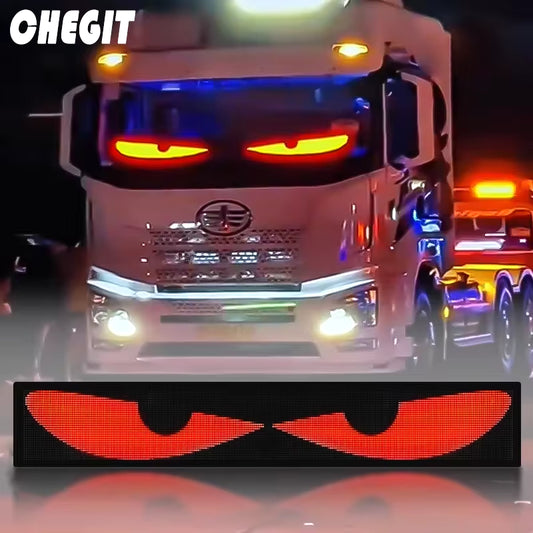 LED Car Sign Animation RGB LED Matrix Pixel Panel DIY Programmable Bluetooth App Control LED Panel Flexible Display Light