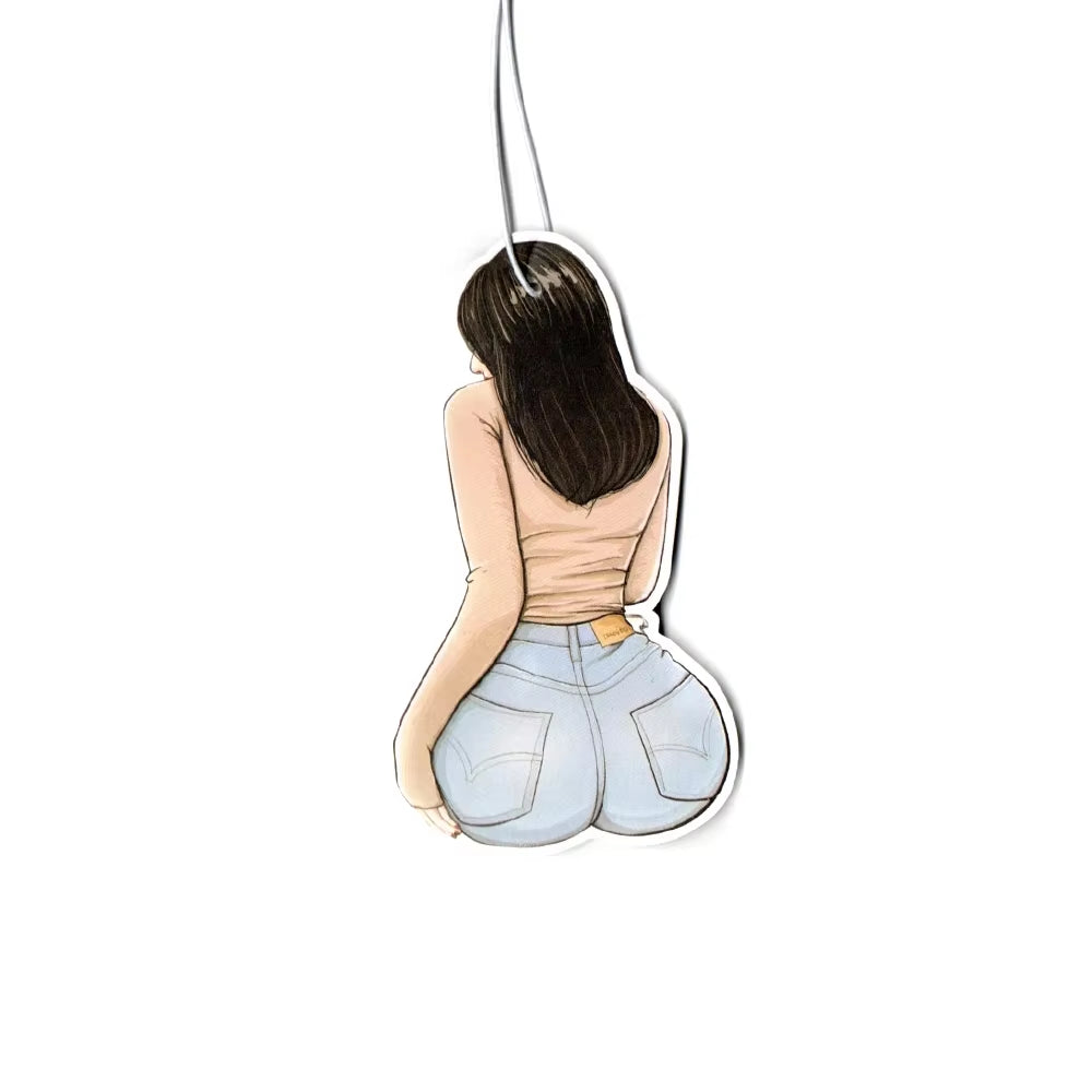 Car Air Freshener Perfume JDM Decoration Rearview Mirror Pendant Hanging Ornament JK Anime Girls Sex Lady for Auto Accessories