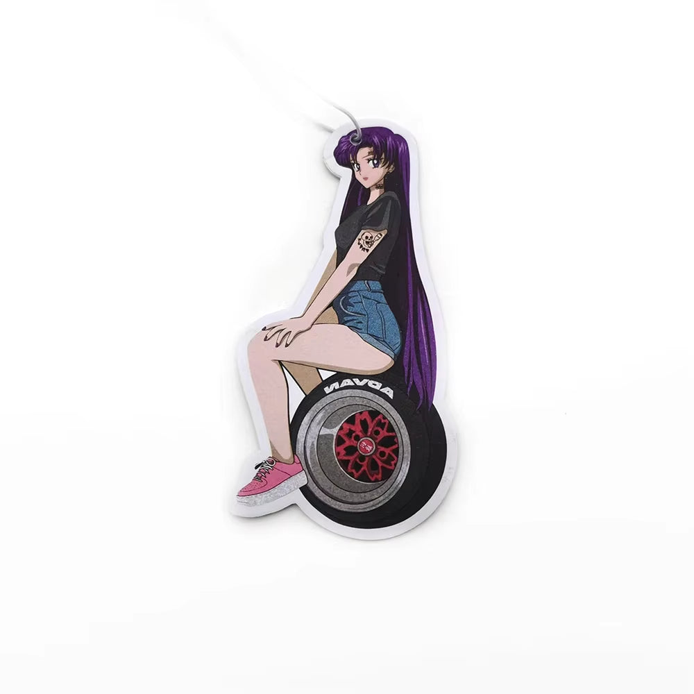 Car Air Freshener Perfume JDM Decoration Rearview Mirror Pendant Hanging Ornament JK Anime Girls Sex Lady for Auto Accessories