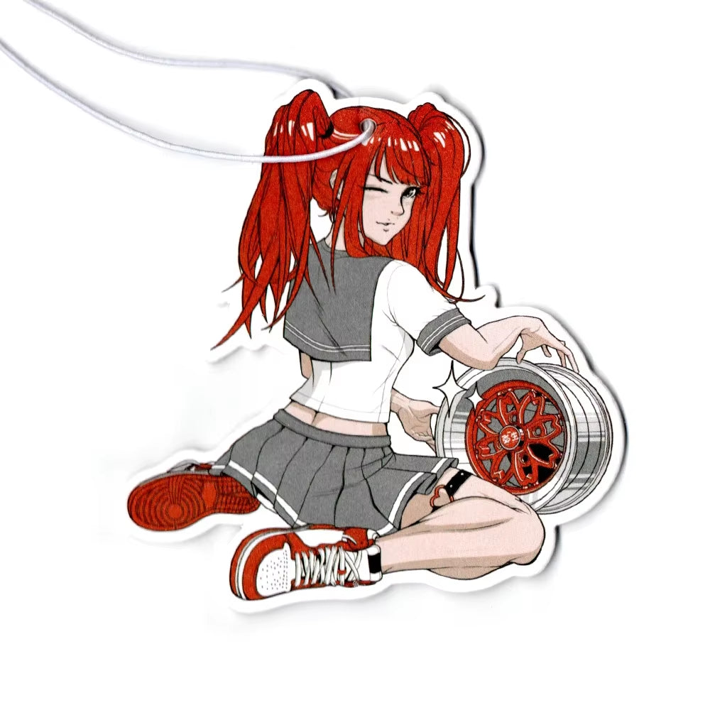 Car Air Freshener Perfume JDM Decoration Rearview Mirror Pendant Hanging Ornament JK Anime Girls Sex Lady for Auto Accessories
